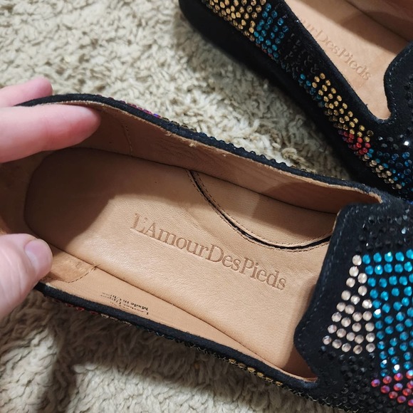 L'Amour des Pieds Women's Correze Black Suede size 6 Pristine - Picture 4 of 9